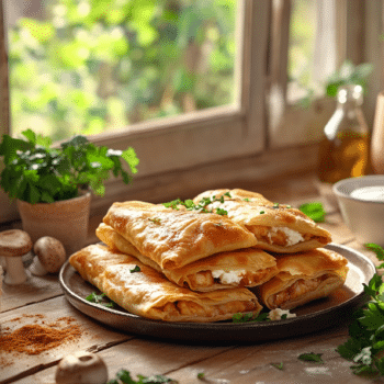 Chicken And Mushroom Gozleme