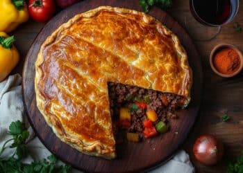 Colombian Minced Beef Sobrebarriga Pie