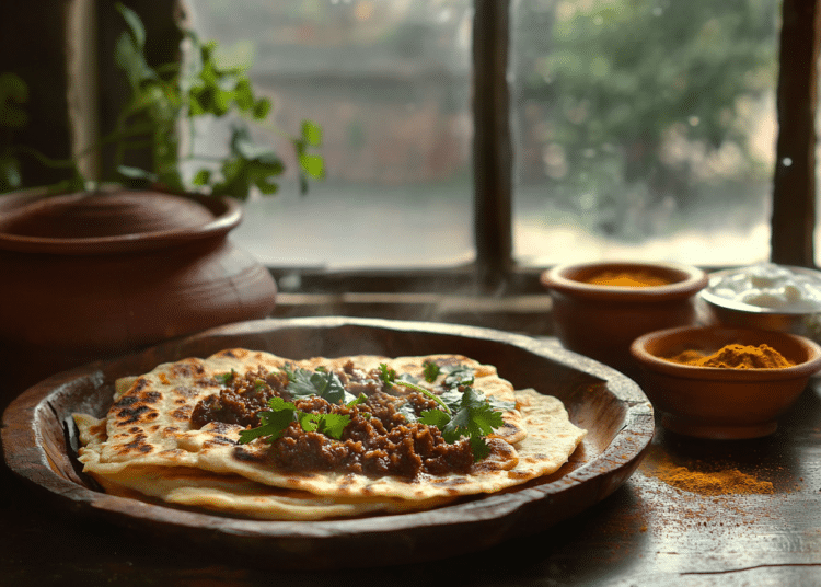 Mutton Keema Paratha
