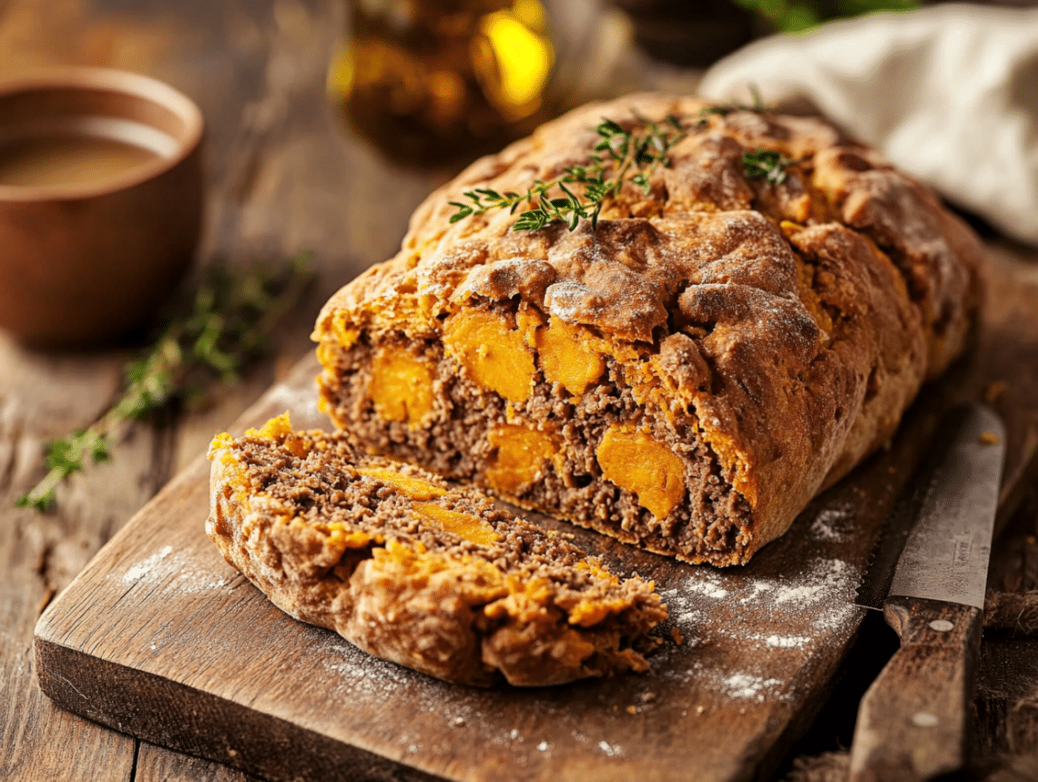 Hearty Australian Damper With Minced Beef And Sweet Potato 1 Minced Beef And Sweet Potato Damper