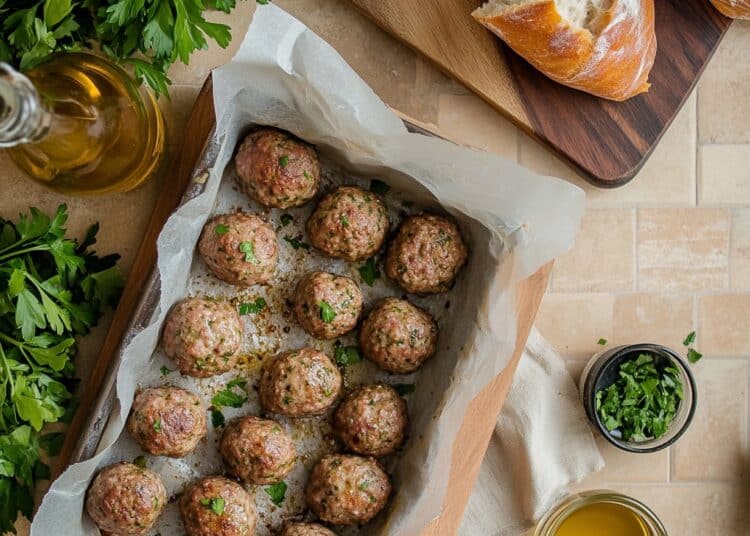 Minced Lamb And Herb Polpette Al Forno