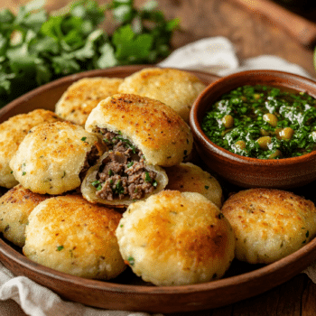 Minced Beef Tucumanas With Chimichurri