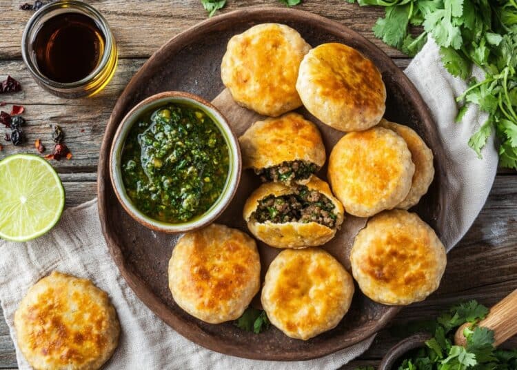 Minced Beef Tucumanas With Chimichurri