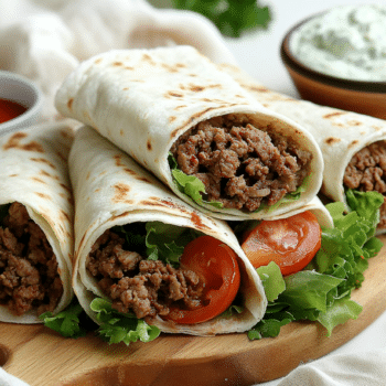 Lamb Mince Shawarma Wraps