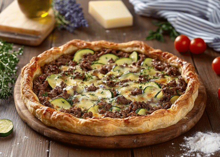Provençal Beef Mince Tart With Herbes And Gruyère 1 Beef Mince Provençal Tart