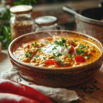 Hearty Pork Paprikash With Red Peppers And Creamy Sauce 2 Pork Mince And Red Pepper Paprikash