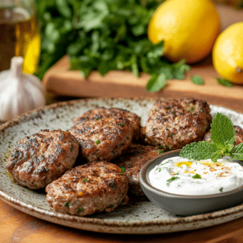 Minced Lamb And Mint Rissoles