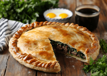 Argentine-Style Minced Beef And Chard Torta Pascualina