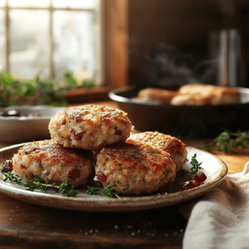 Minced Venison And Cranberry Patties