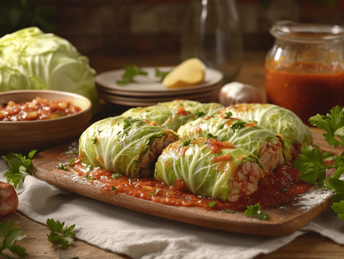 Minced Veal And Cabbage Rolls