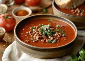Spiced Beef Mince And Tomato Soup