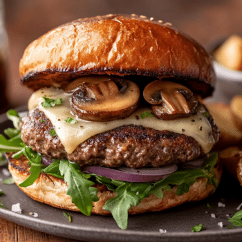 Gourmet Truffle Mushroom Burger