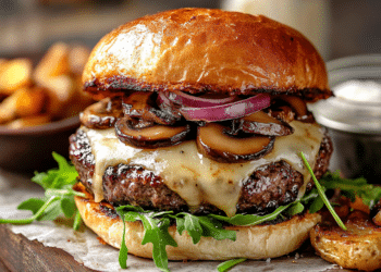 Gourmet Truffle Mushroom Burger