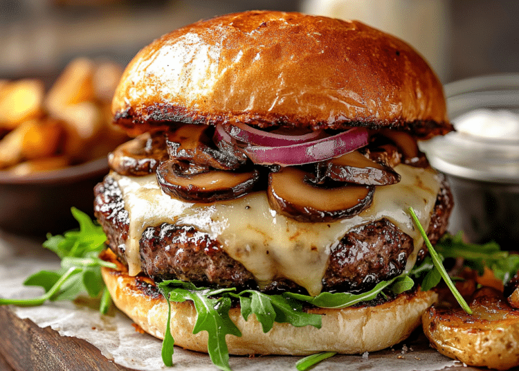 Gourmet Truffle Mushroom Burger