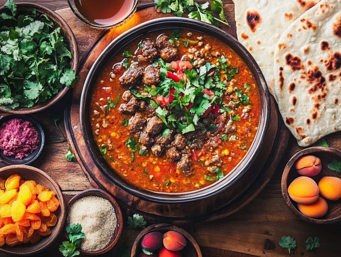 Minced Lamb Kebab Koresh (Persian Stew)