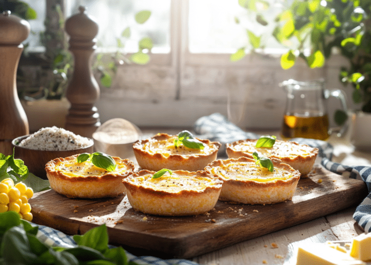 Beef Mince And Sweetcorn Polenta Tarts