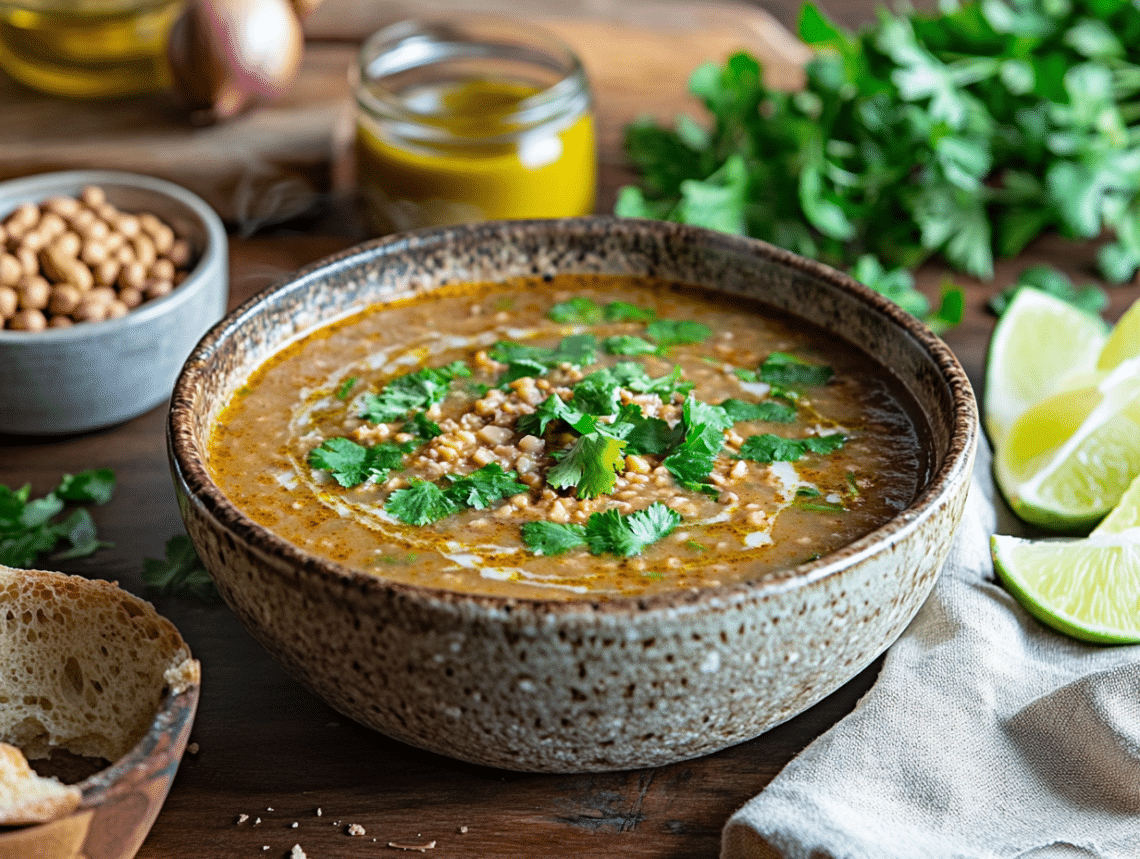 Minced Lamb And Peanut Encebollado Soup