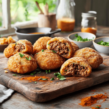 Crispy Brazilian Beef And Plantain Bolinhos Delight 2 Minced Beef And Plantain Bolinho De Carne