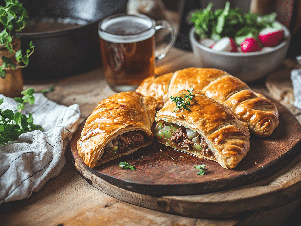 97 Britsh Inspired Mince Recipes 29 Yorkshire Ale Beef Pasties: A Hearty British Classic Reinvented