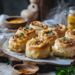 Chicken Mince and Sauerkraut Rolls