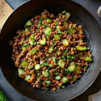 Minced Lamb And Cucumber Hunan Stir Fry