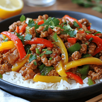 Pork Mince With Lemon Myrtle Stir Fry