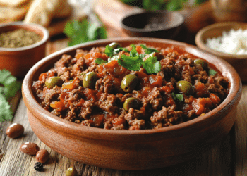 Beef Mince Picadillo With Olives And Raisins