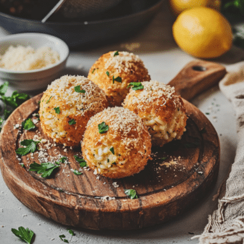 Zesty Chicken Lemon Risotto Balls: A Crispy Italian Delight 2 Minced Chicken And Lemon Risotto Balls