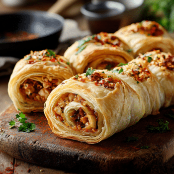 Spicy Asian Chicken Scrolls With Bold Flavor Punch 2 Minced Chicken And Chilli Scrolls2