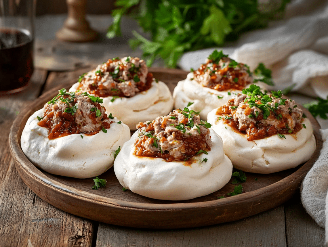 Traditional Aussie Minced Meat Pavlova Toppers (Savory)