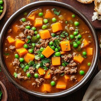 Minced Beef And Sweet Potato Puchero Soup