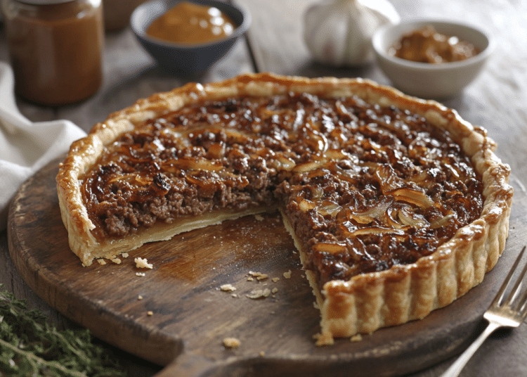 French Beef Mince And Onion Tart