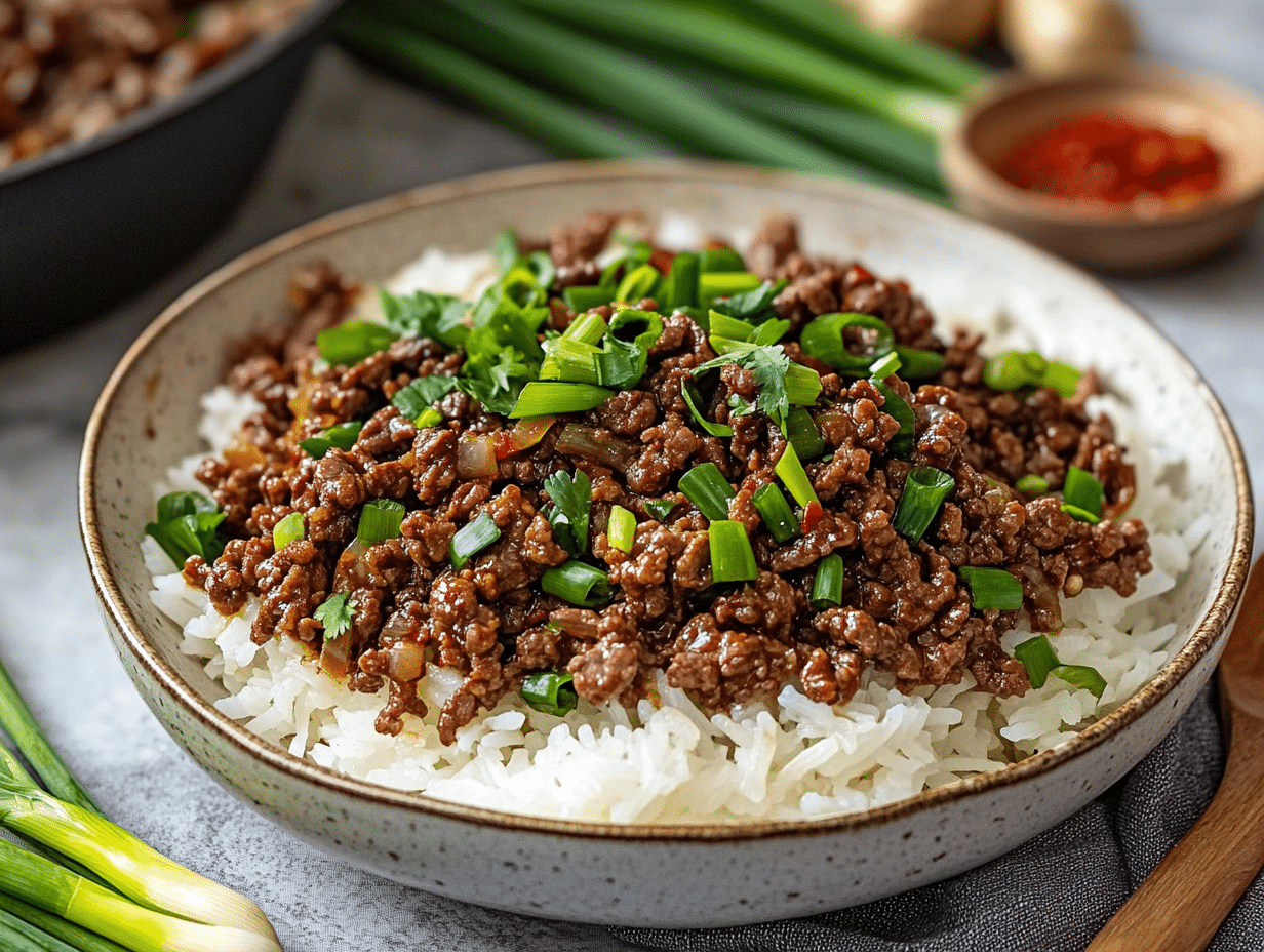 Spicy Mongolian Beef Mince: A Quick and Flavorful Stir Fry