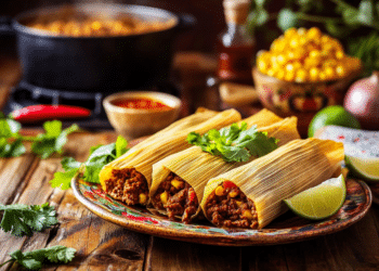 Spiced Beef Mince And Sweetcorn Tamales