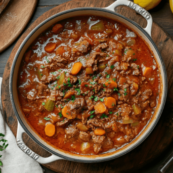 Minced Beef Osso Buco Style