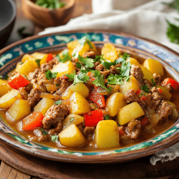 Minced Lamb And Potato Pique Macho