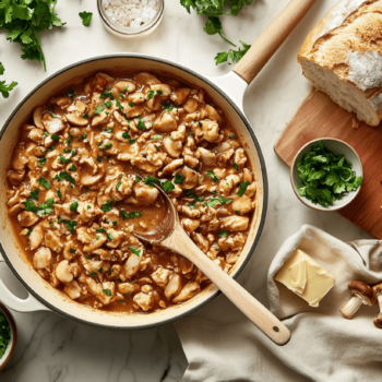 Minced Chicken Fricassée