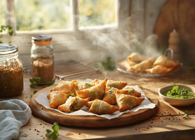 Spiced Minced Lamb Samosas