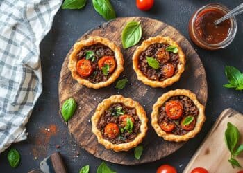 Bbq Minced Beef And Tomato Tarts