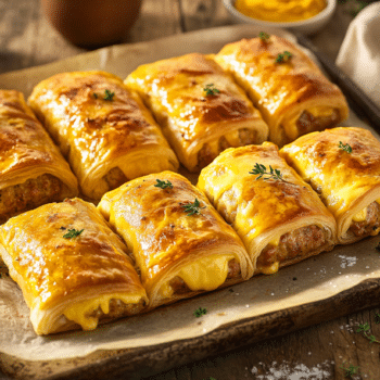 Welsh Rarebit Sausage Rolls