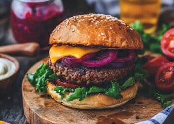 Aussie Style Beef Mince Burger With Beetroot
