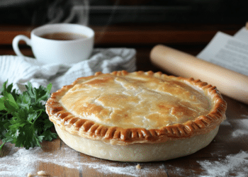 Traditional Aussie Meat Pie With Mince
