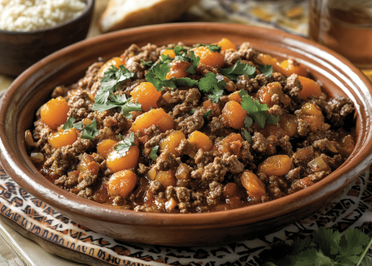 Lamb Mince And Apricot Tagine
