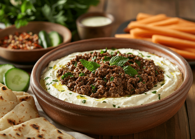 Spiced Beef And Mint Labneh Dip A Middle Eastern Delight 1 Beef Mince And Mint Labneh Dip