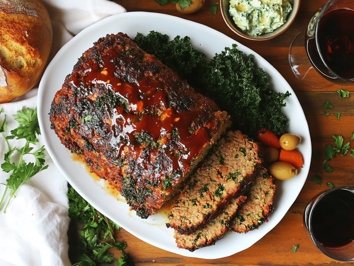 Minced Lamb And Kale Meatloaf
