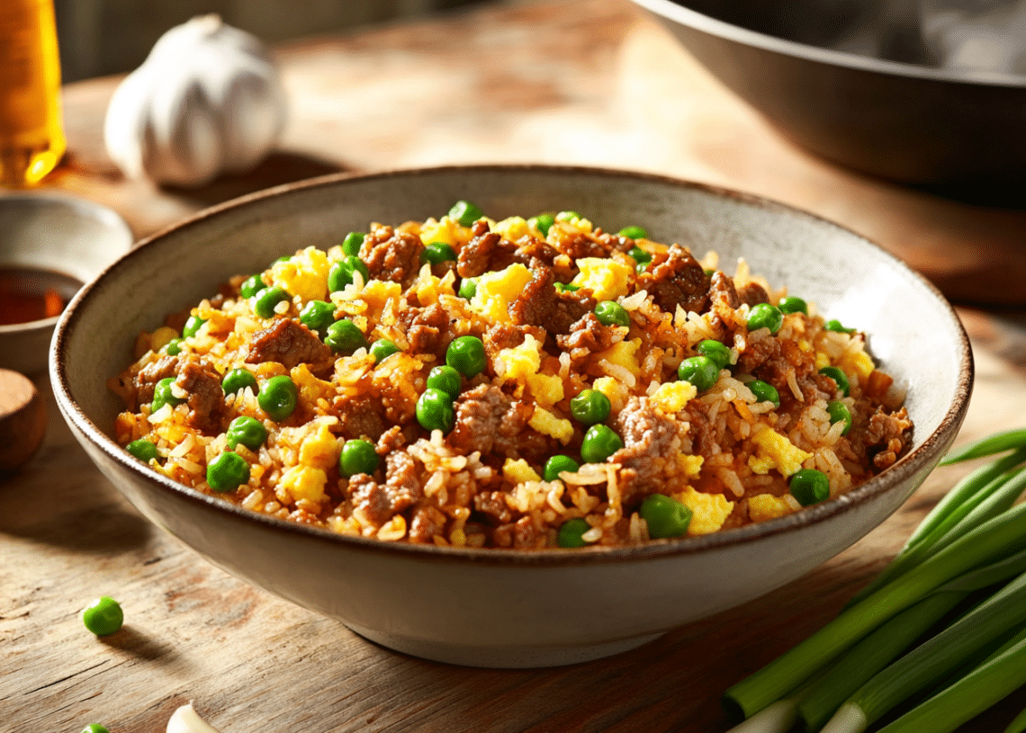 Beef Mince And Egg Fried Rice