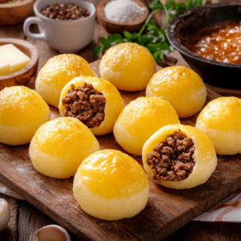 Minced Beef And Cheese Pão De Queijo Stuffing