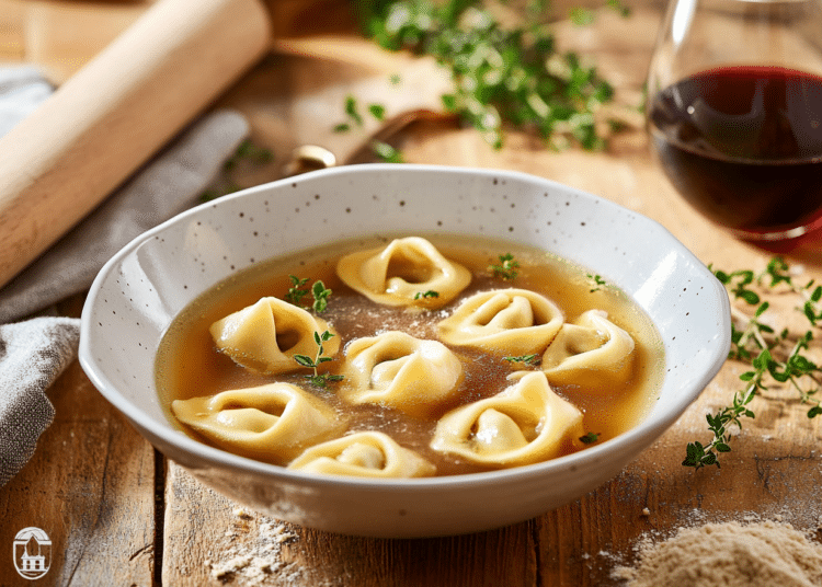 Delicate Rabbit Tortellini Dancing In Warm Italian Broth 1 Rabbit Mince Tortellini In Brodo