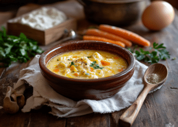 Chilean Minced Chicken Pantrucas (Dumpling Soup)