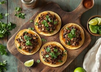 Minced Rabbit And Mushroom Tostadas
